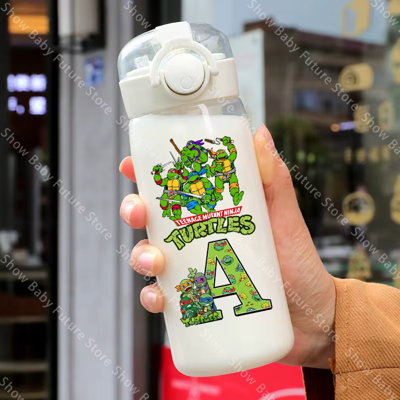 Botella de agua infantil Tortugas Ninja sin fugas - imagen 3