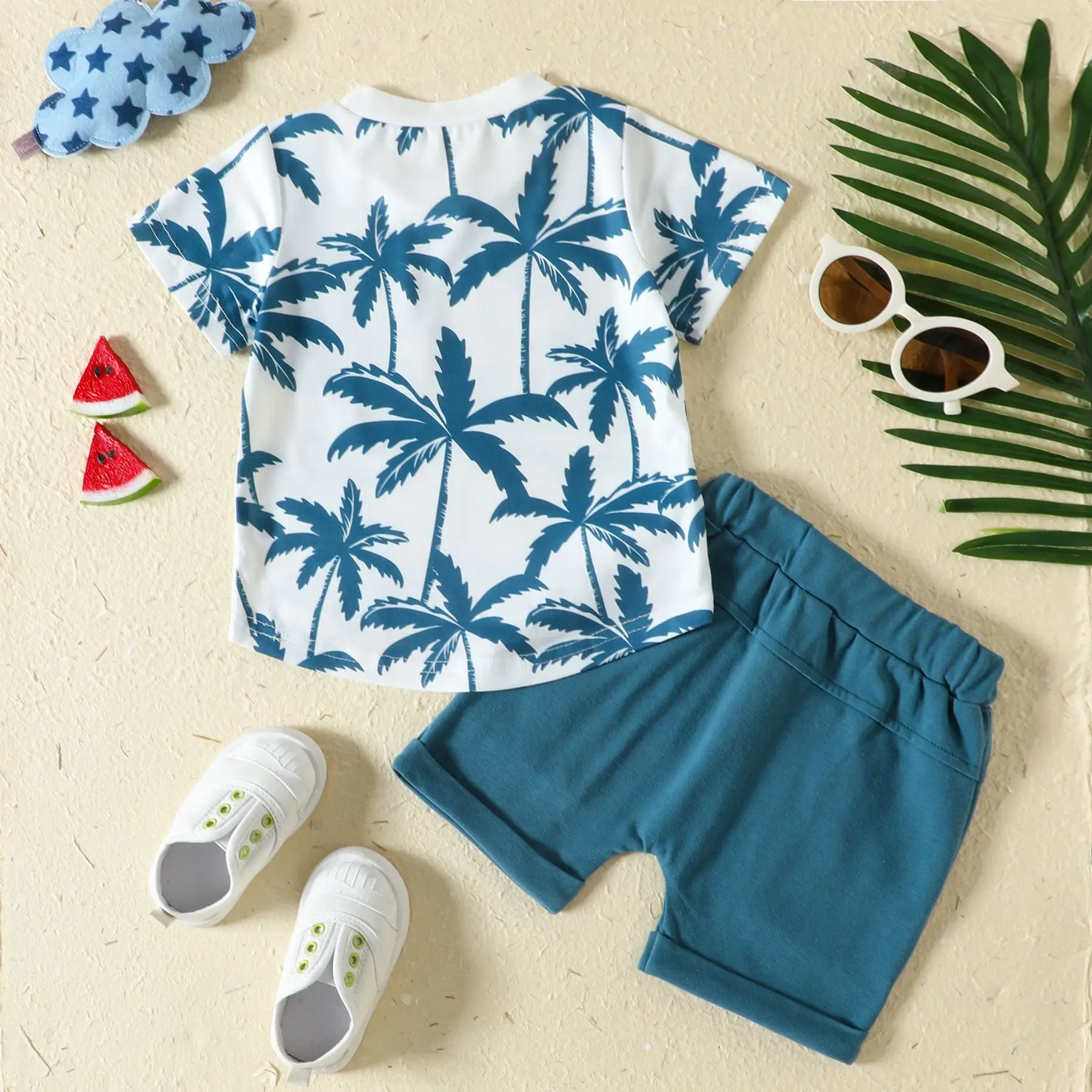 Conjunto de verano para recién nacido: camiseta y pantalón corto - imagen 4