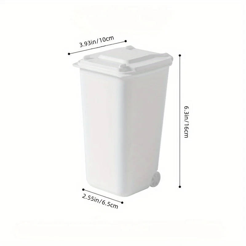 Mini cubo de escritorio infantil con tapa – Portalápices decorativo - imagen 3