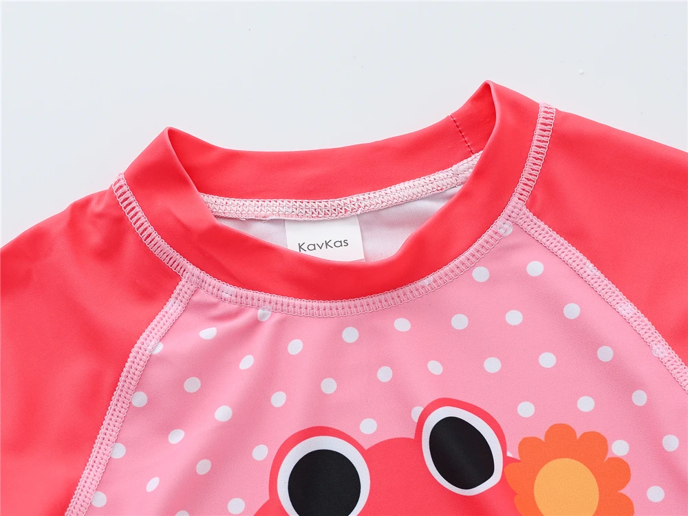 KAVKAS bañador tipo conjunto para niñas con motivo de cangrejo - imagen 2