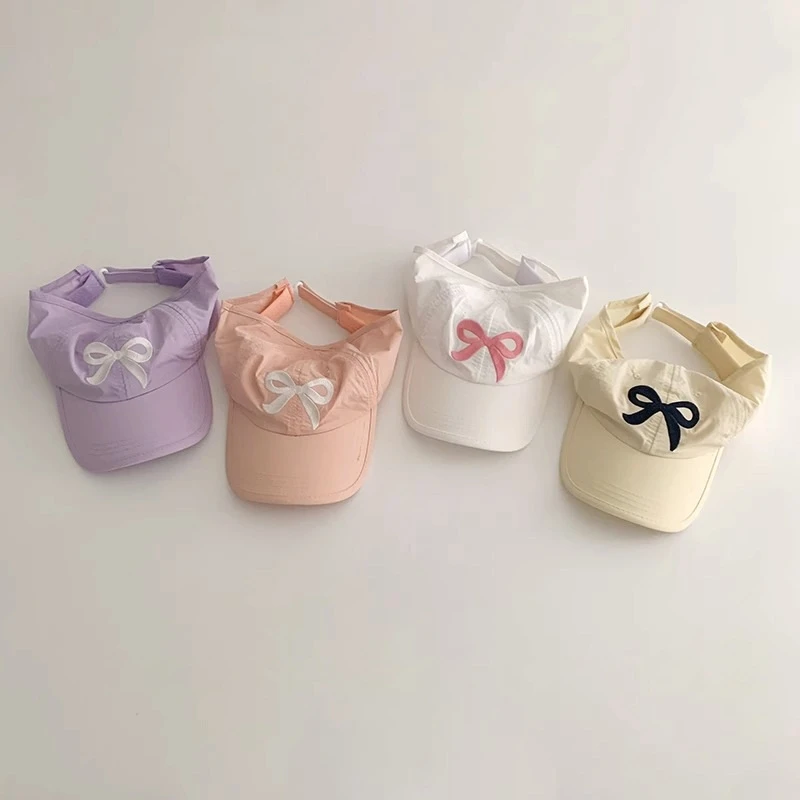 Gorra de béisbol para niños con lazo bordado de verano - imagen 4