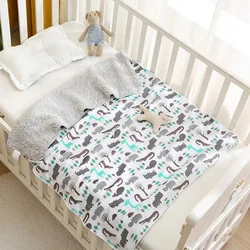 Manta para bebé de felpa polar suave lavable todo el año y cálida