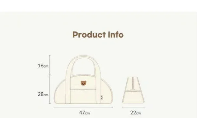 Bolsa de pañales estilo coreano DANIVIVI