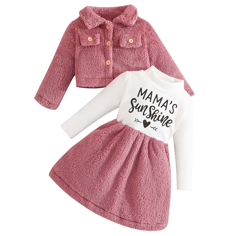 Abrigo infantil de solapa con letras para niño en otoño e invierno - imagen 3