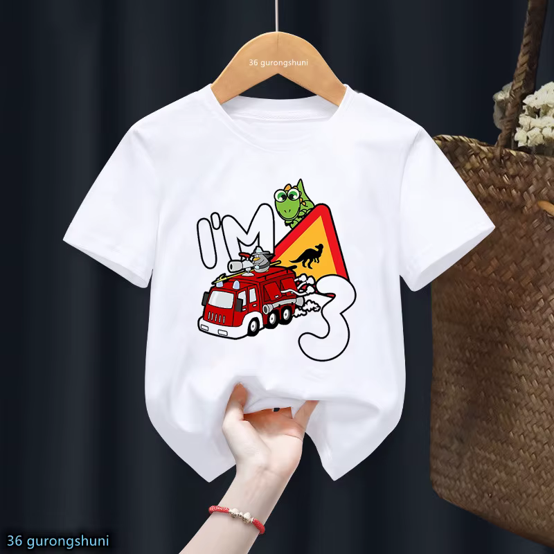 Camiseta bombero infantil – Regalo cumpleaños niños y niñas - imagen 2