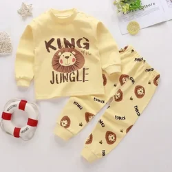 Pijamas de dibujos animados para niños – Algodón suave para otoño