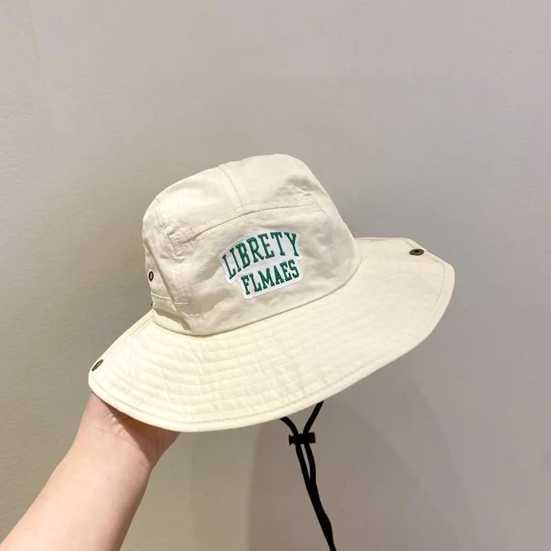 Sombrero de pescador para bebé verano bordado letras secado rápido - imagen 2