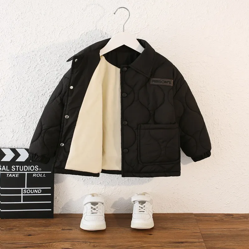 Chaqueta terciopelo grueso abrigo cálido niños - imagen 2