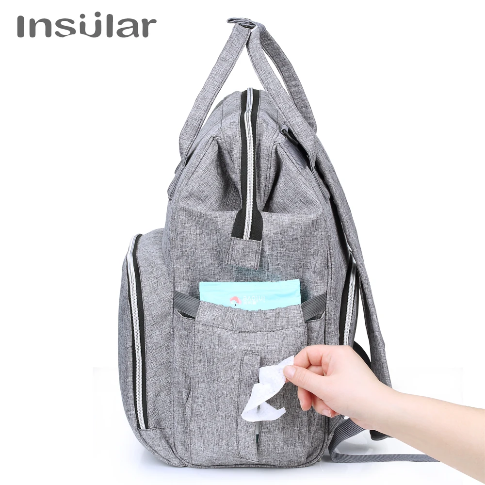 Mochila cambiador pañales Insular Baby para carrito y paseo - imagen 2