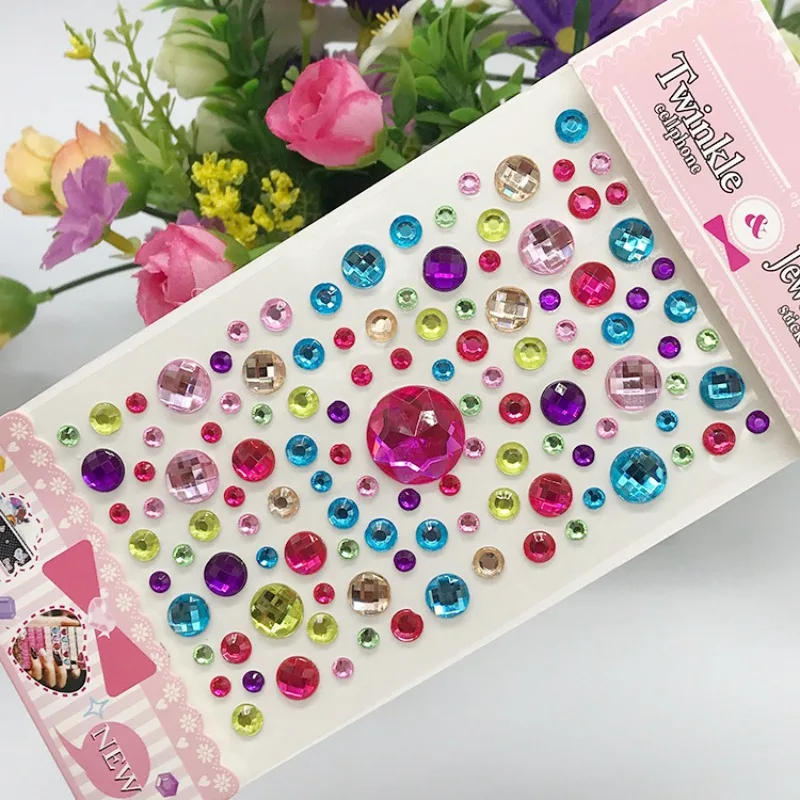 Pegatina de cristal con diamantes para teléfono y escuela - imagen 4