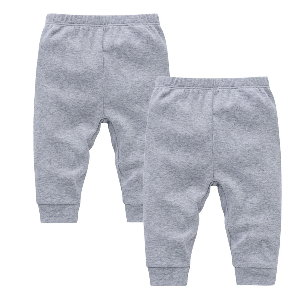Pantalones largos de algodón para bebé unisex de primavera - imagen 2