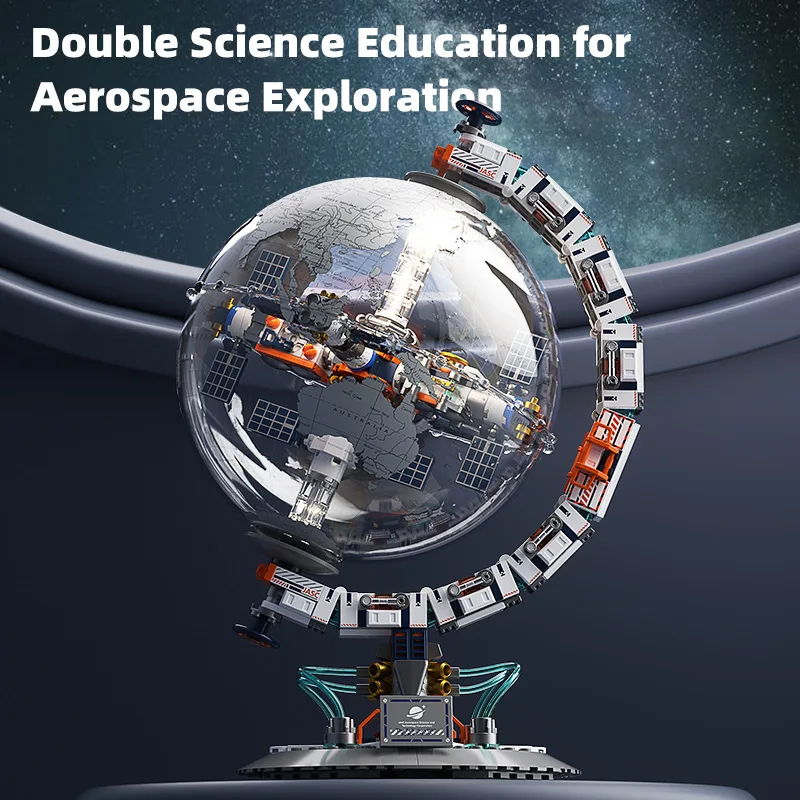 Tellurion Globo Terráqueo con Bloques de Construcción STEM Educativo - imagen 5