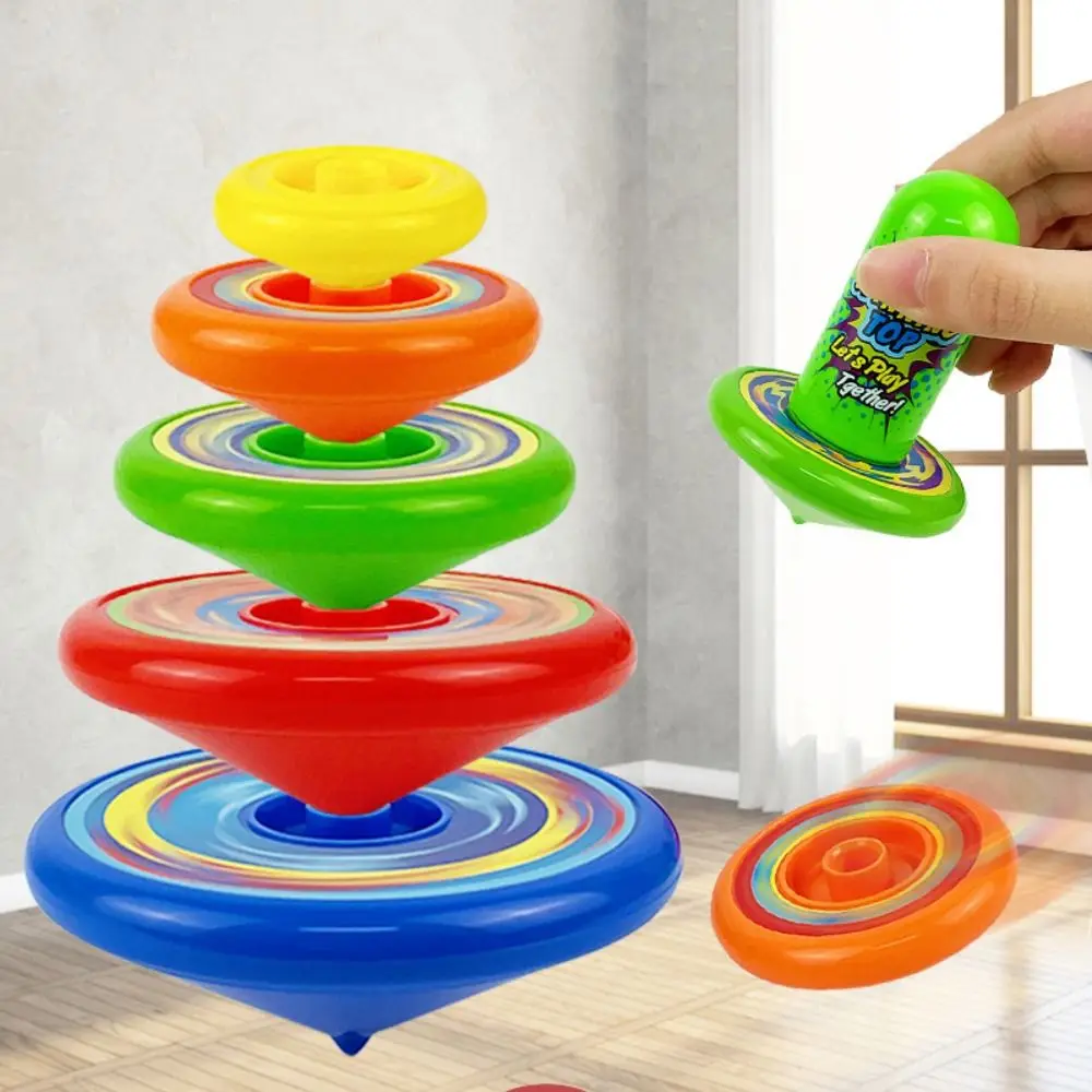 Trompo giratorio plegable apilable manual de lanzamiento infantil - imagen 4