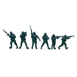 Figuras de acción mini del ejército, hombres realistas para diorama