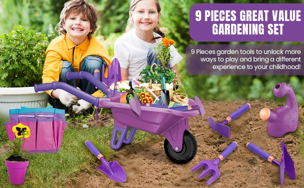 Juego de herramientas de jardinería infantil CONUSEA