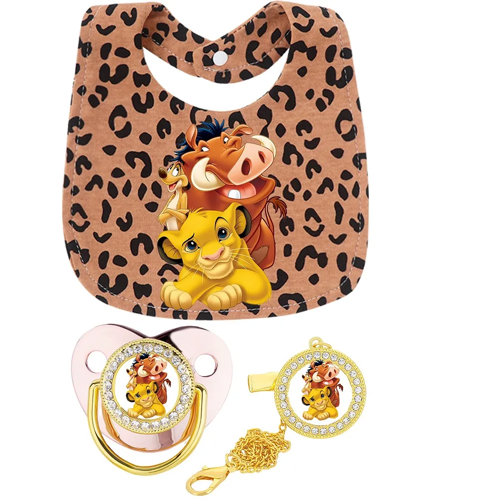 Juego de baberos leopardo con anillos para dentición - imagen 3