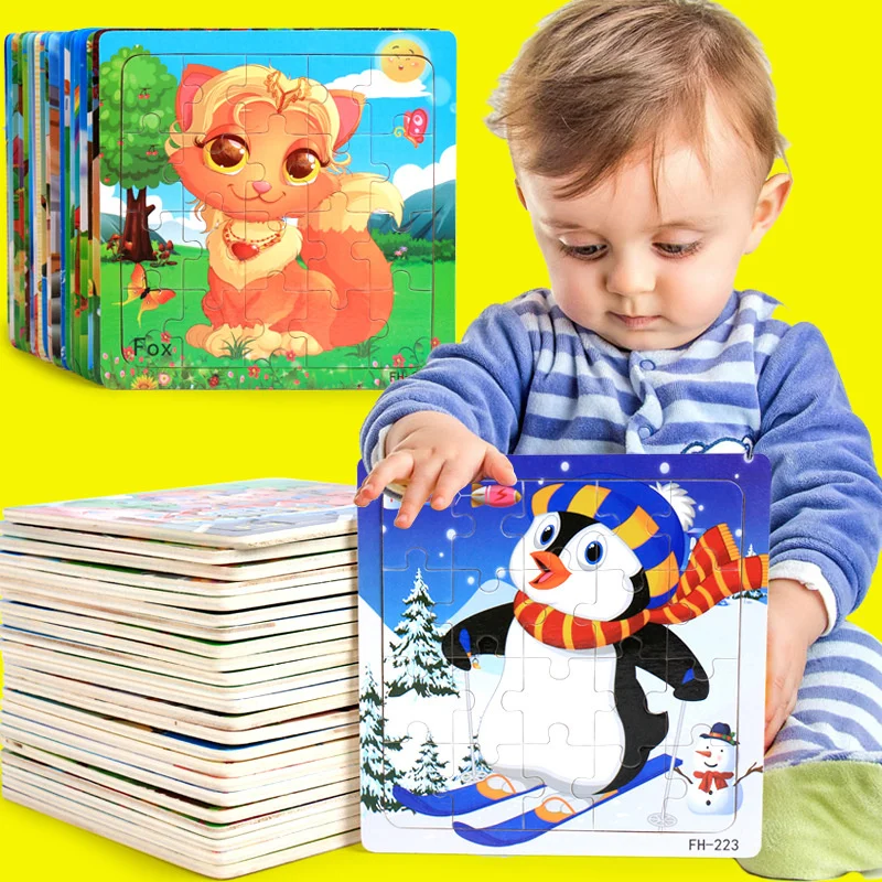 Puzzle de madera educativo Montessori - Juego 3D para ninos pequenos - imagen 4