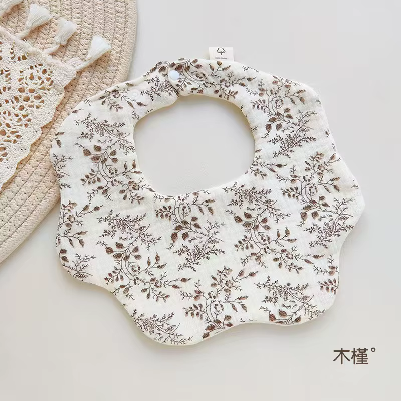 Baberos de muselina para recién nacido con estampado animal