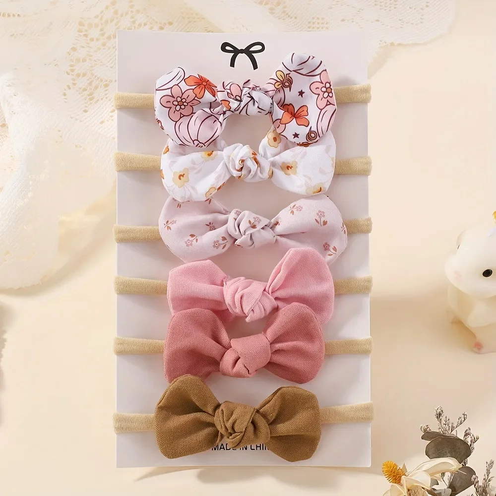 Diademas con lazo estampado para niñas - Accesorios de pelo infantiles - imagen 4