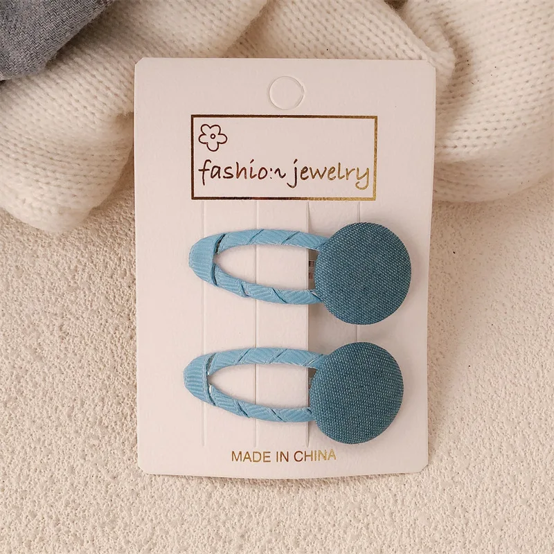 Diadema de tela a cuadros con goma elástica para niñas y flequillo