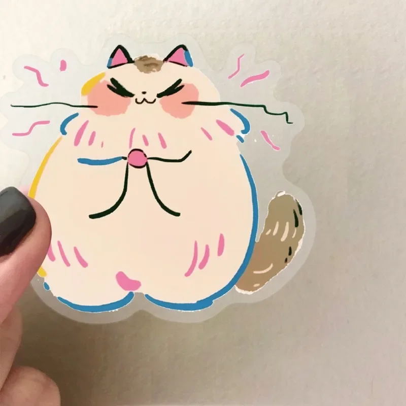 Pegatinas infantiles de gato y animales para recortar y decorar - imagen 2