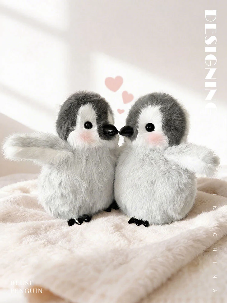 Peluche pingüino suave para bebé – Muñeco de invierno regalo - imagen 3