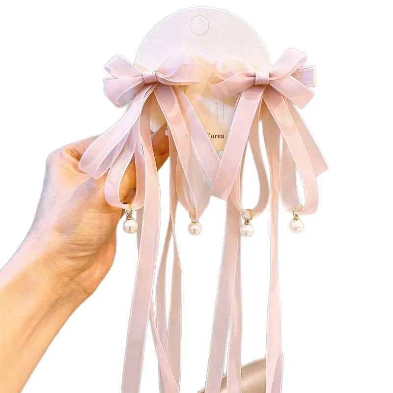 Lazo para el pelo de niñas con pasador de malla elegante - imagen 2