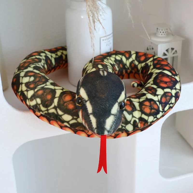 Serpiente de peluche gigante de juguete largo, regalo divertido - imagen 5