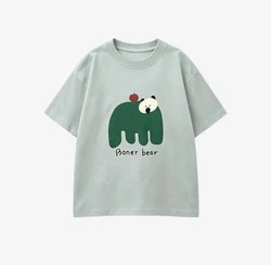 Camiseta de dibujos animados de algodón para niños – manga corta