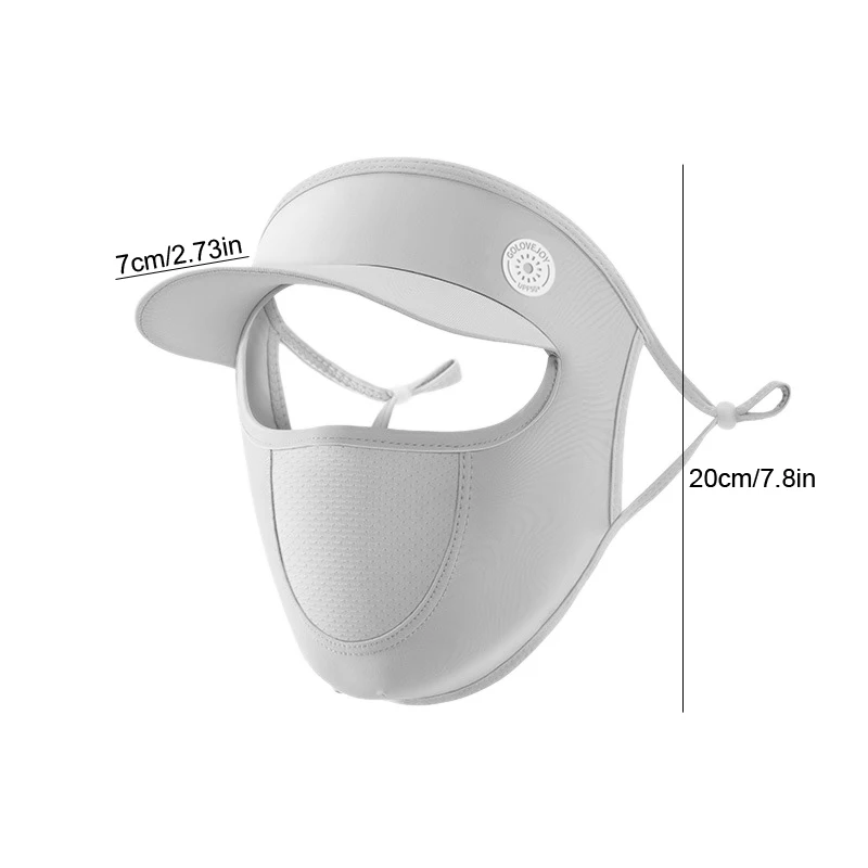 Ice Sense Facekini mascarilla facial solar transpirable, elástica - imagen 5