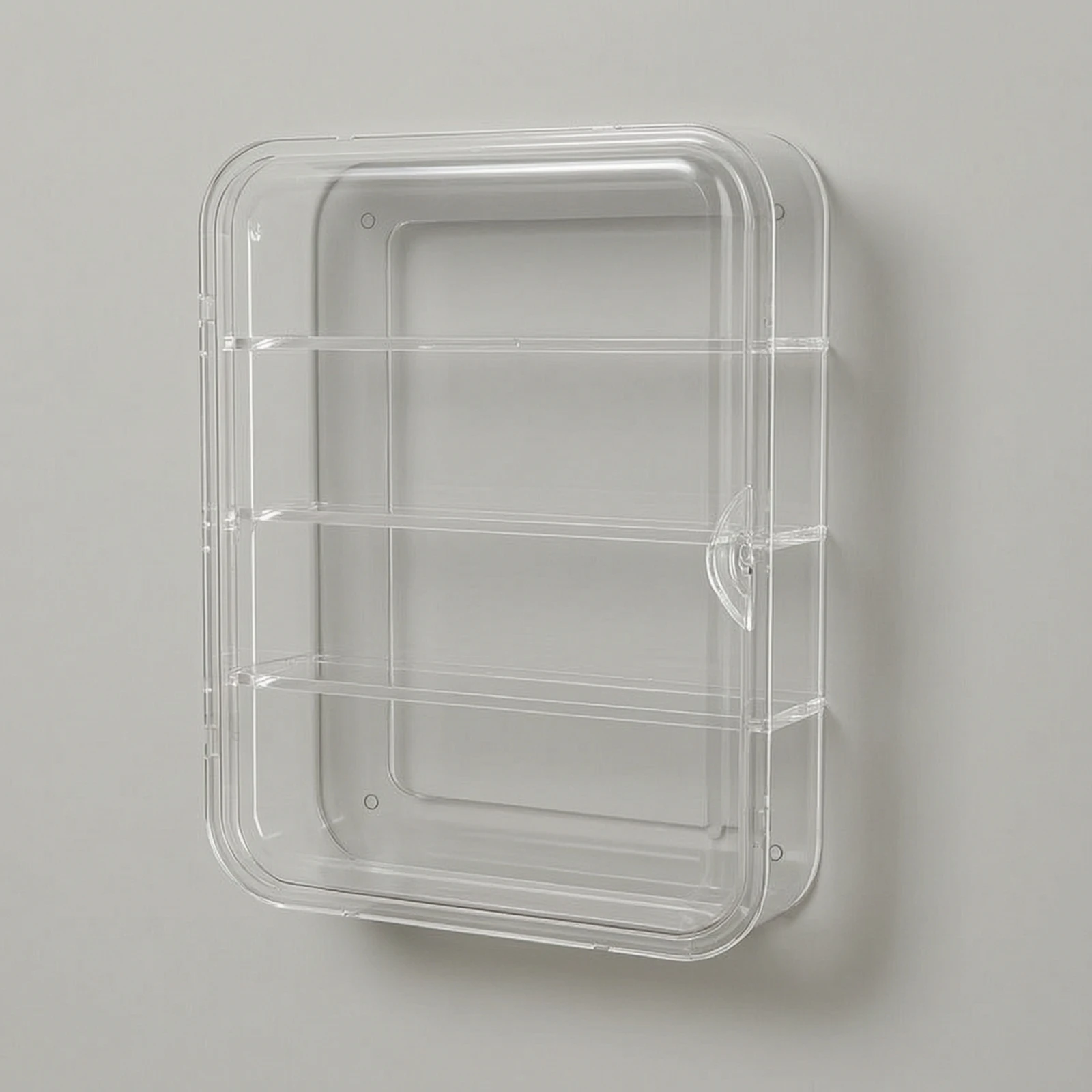 Caja transparente de pared para colecciones y orden - imagen 3