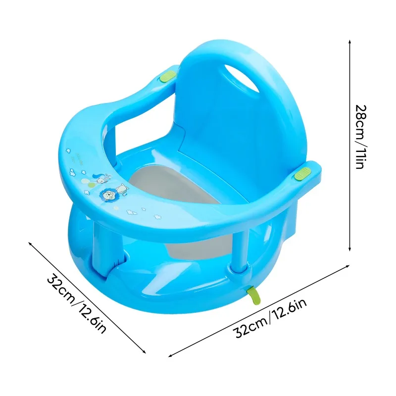 Asiento de baño plegable con ventosas para bebé y niños