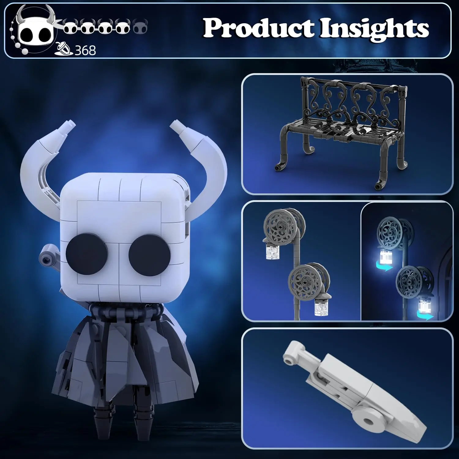 Bloques de construcción para niños caballero y fantasmas DIY - imagen 5
