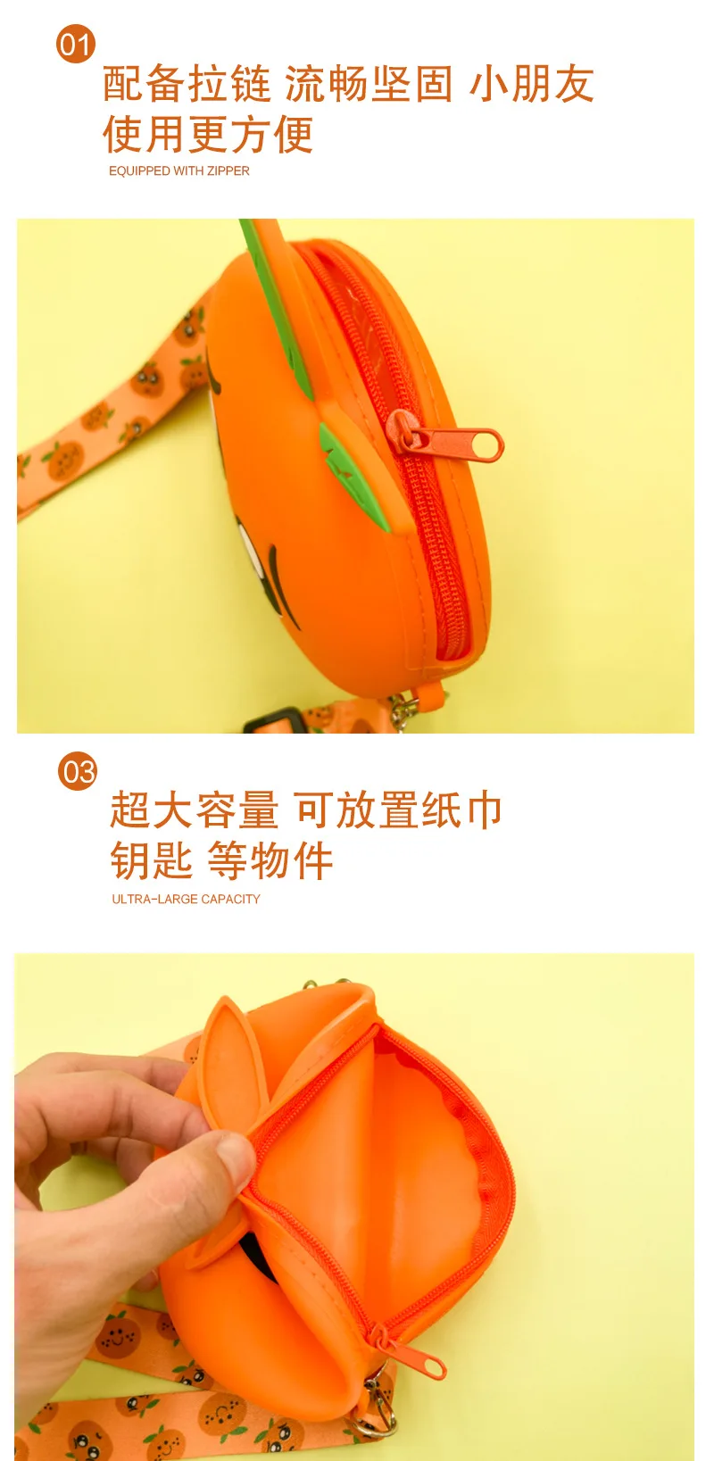 Mini bolso de mensajero para niña