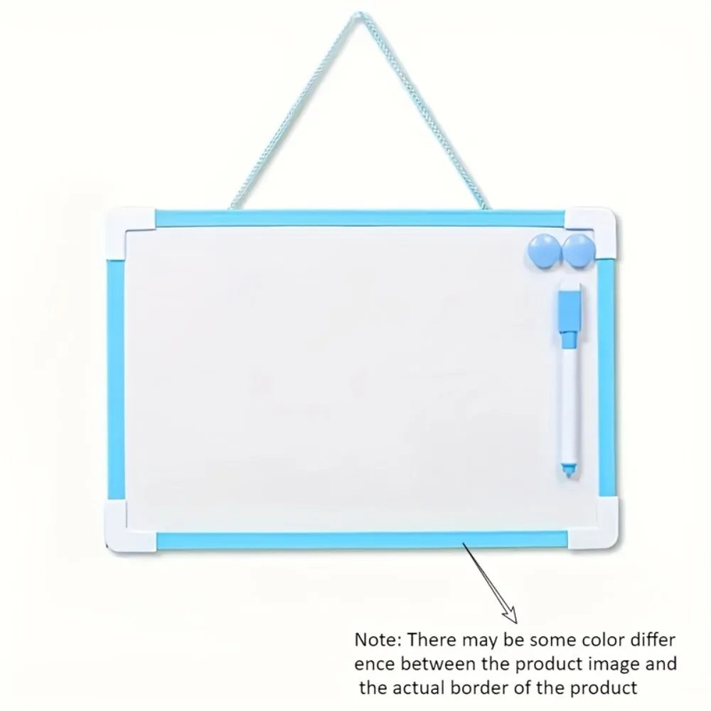 Pizarra blanca magnética doble cara para pared, PVC fácil limpieza - imagen 4