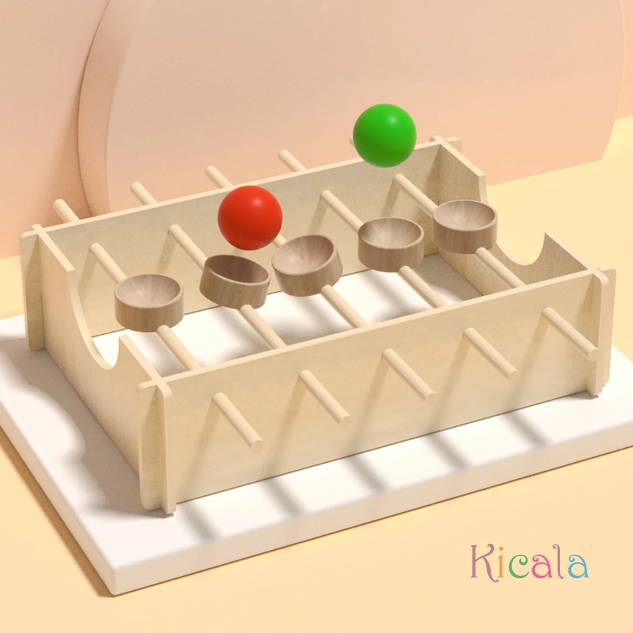 Juego de equilibrio en madera giratoria para niños, regalo Navidad