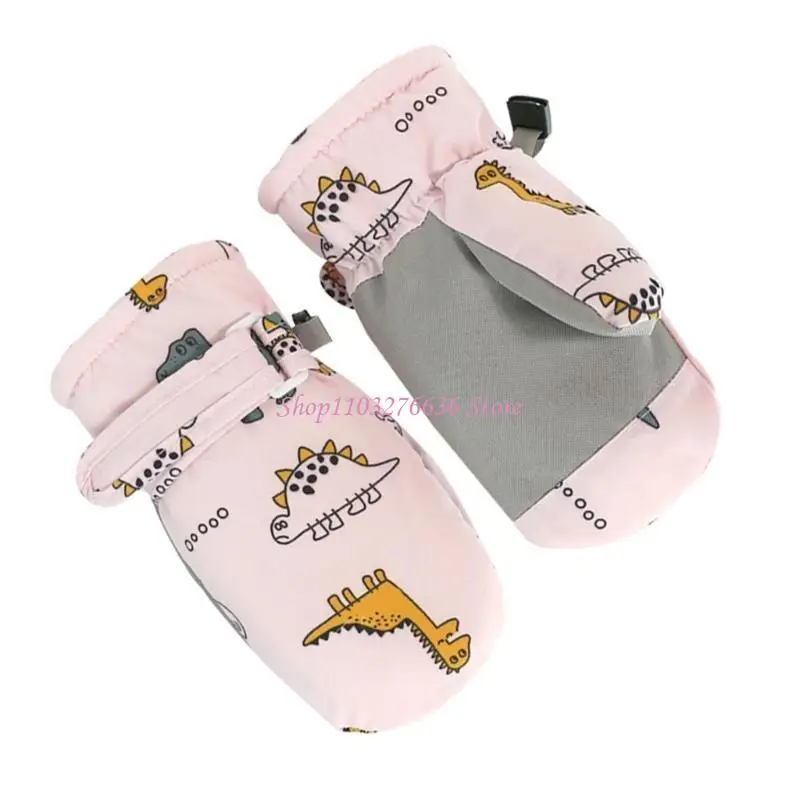 Guantes de nieve infantiles con palma antideslizante