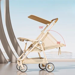 Cochecito de jogging plegable con asiento ventilado y bloqueo trasero