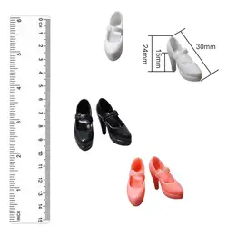 Zapatos para muñecas BJD con tacón alto de plástico para vestir
