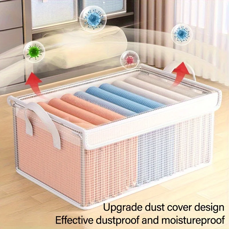 Caja de almacenamiento PVC extra grande plegable, a prueba de polvo - imagen 5