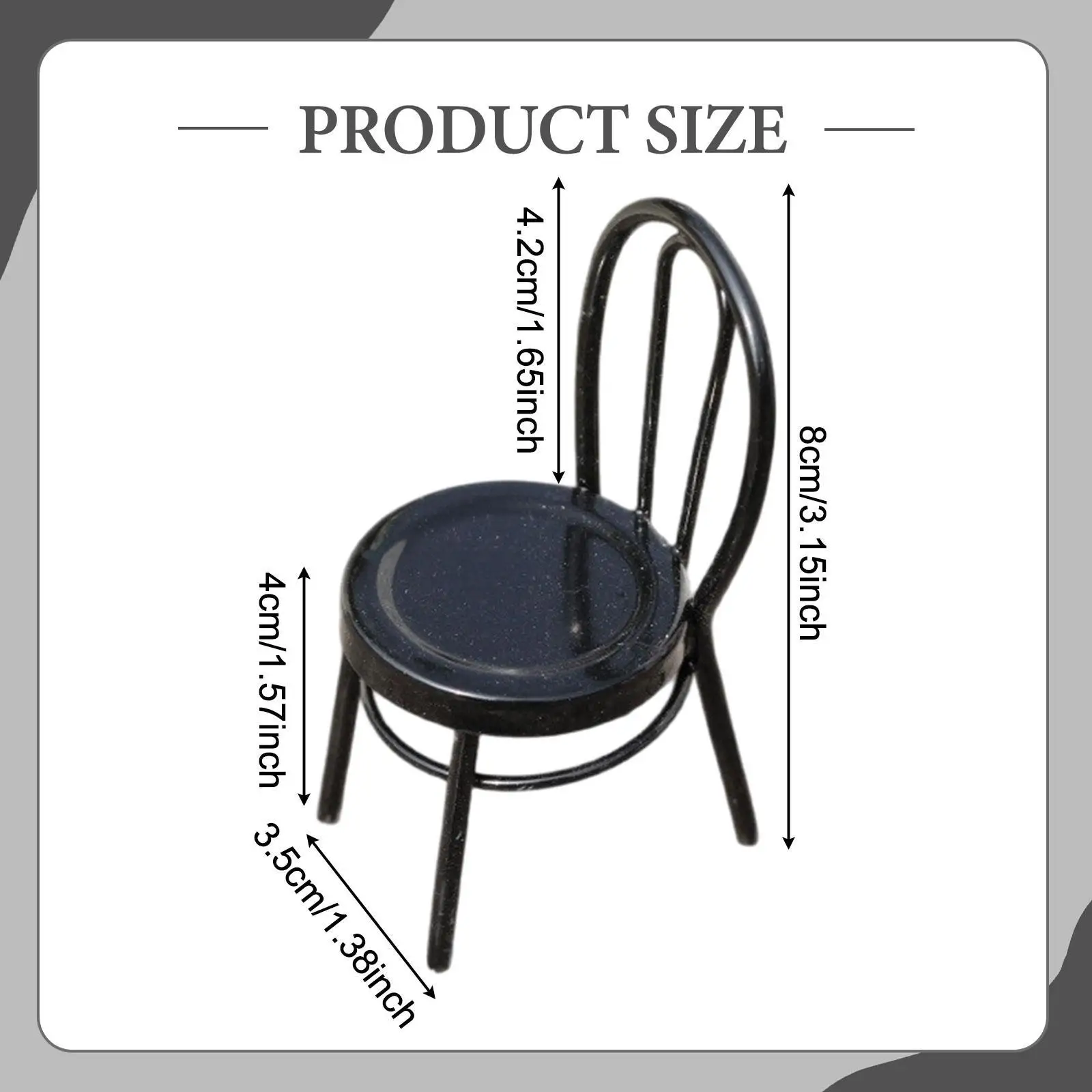 Silla para casa de muñecas en miniatura, maqueta ferroviaria - imagen 2