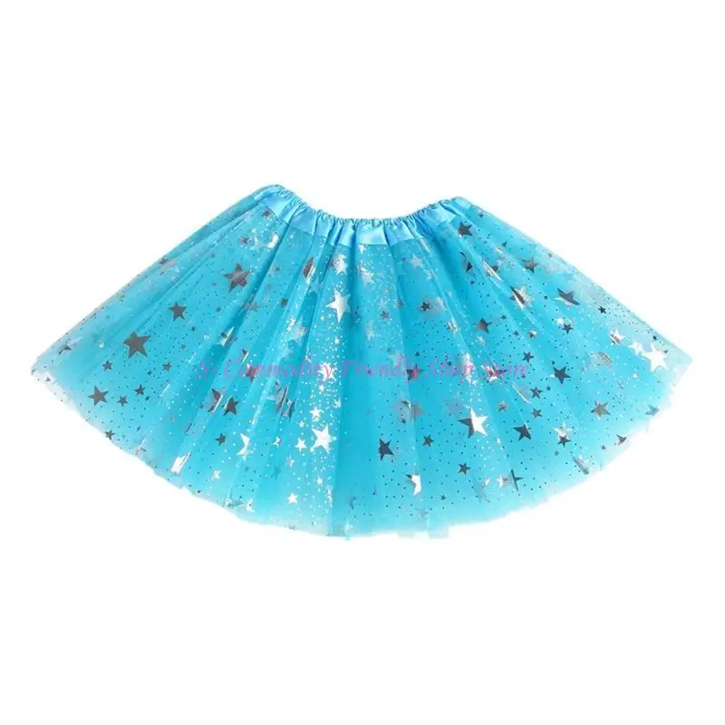 Falda tutú de malla elástica para ballet infantil