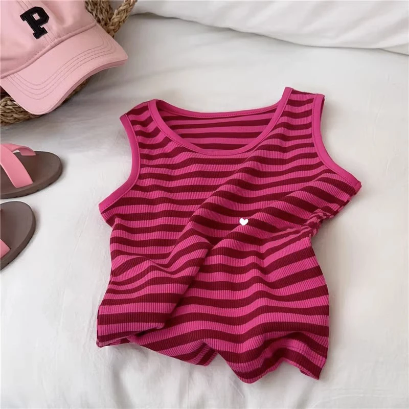 MILANCEL Conjunto de verano a rayas sin mangas para niños - imagen 2