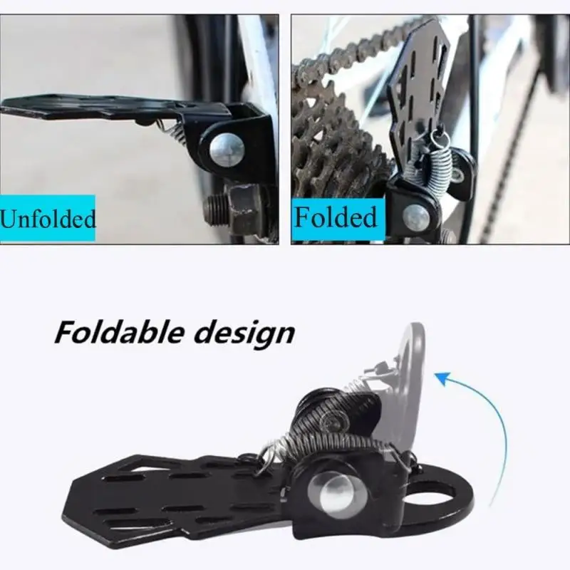 Reposapiés para bicicleta de montaña universal, plegable del pasajero - imagen 3