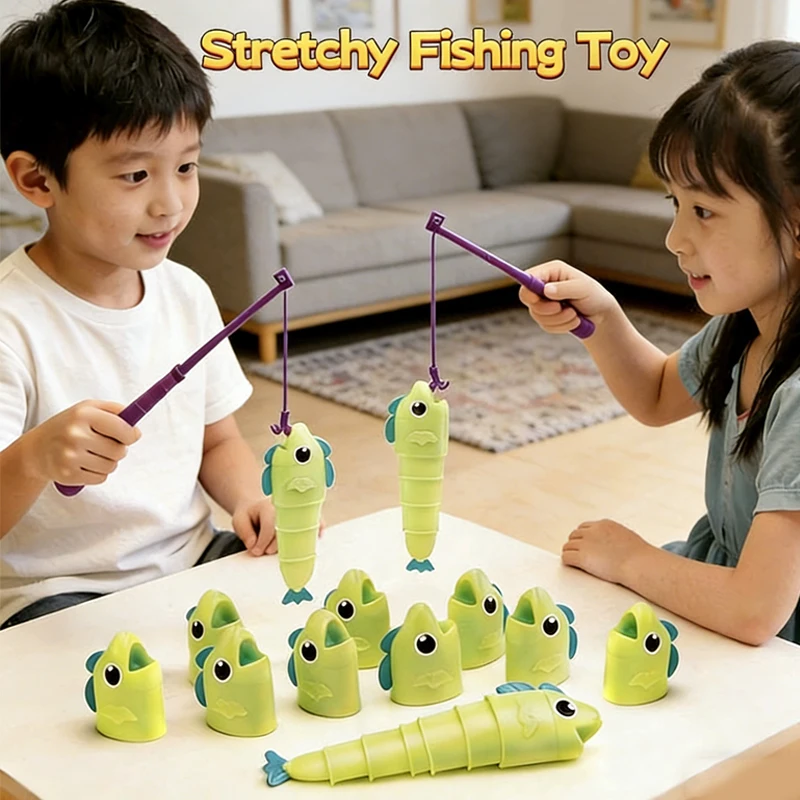Juego de pesca extensible para familia, divertido y competitivo