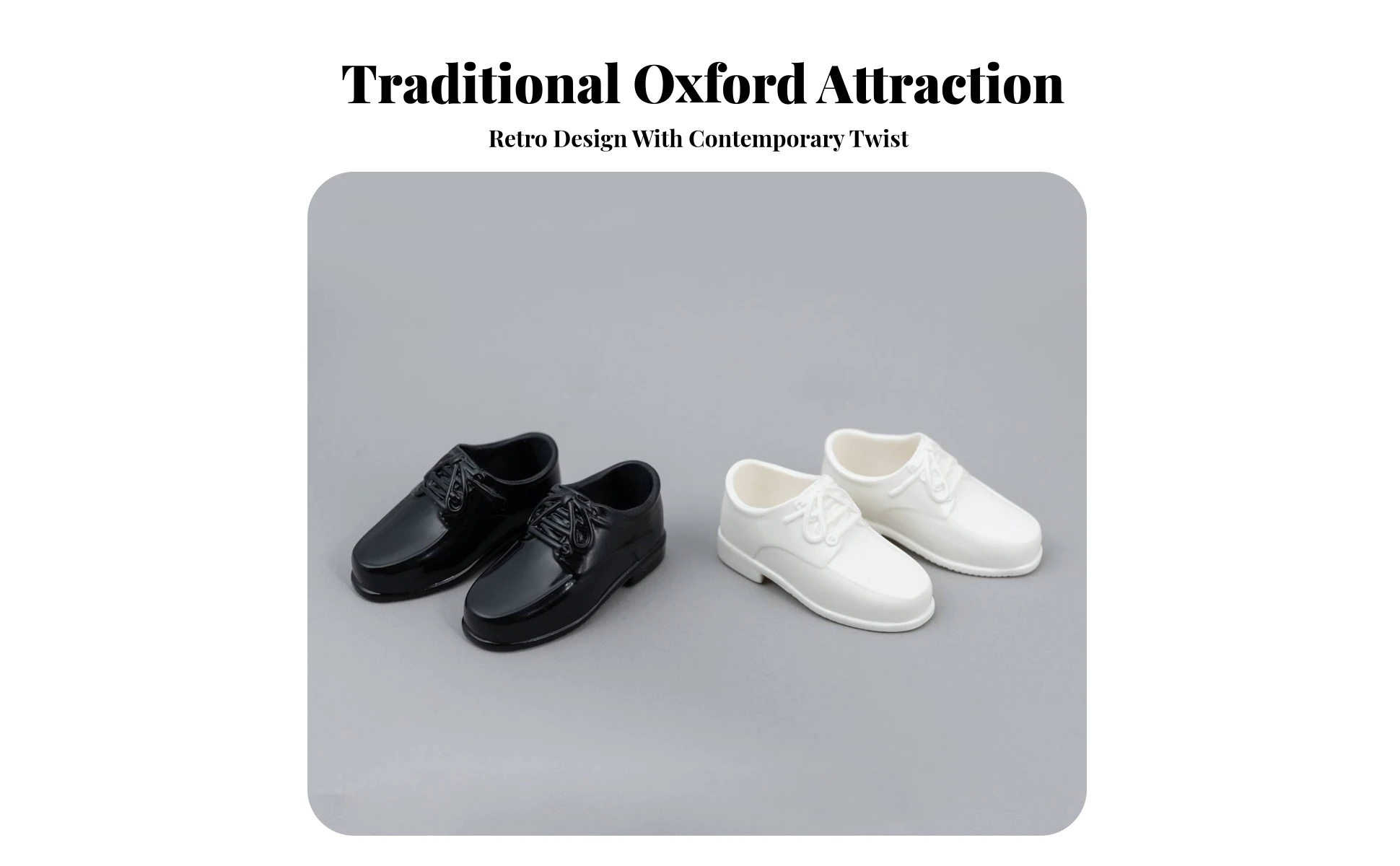 Estilo Oxford con cordones y punta redondeada