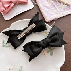 Pinza para el pelo de satén con lazo estilo ballet para niñas