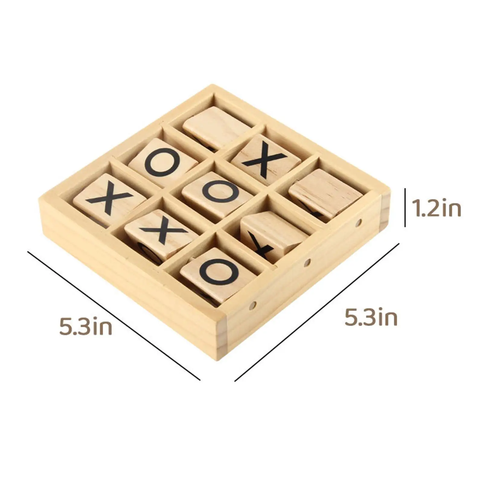 En raya de madera clásico para niños y adultos – juego de mesa - imagen 4