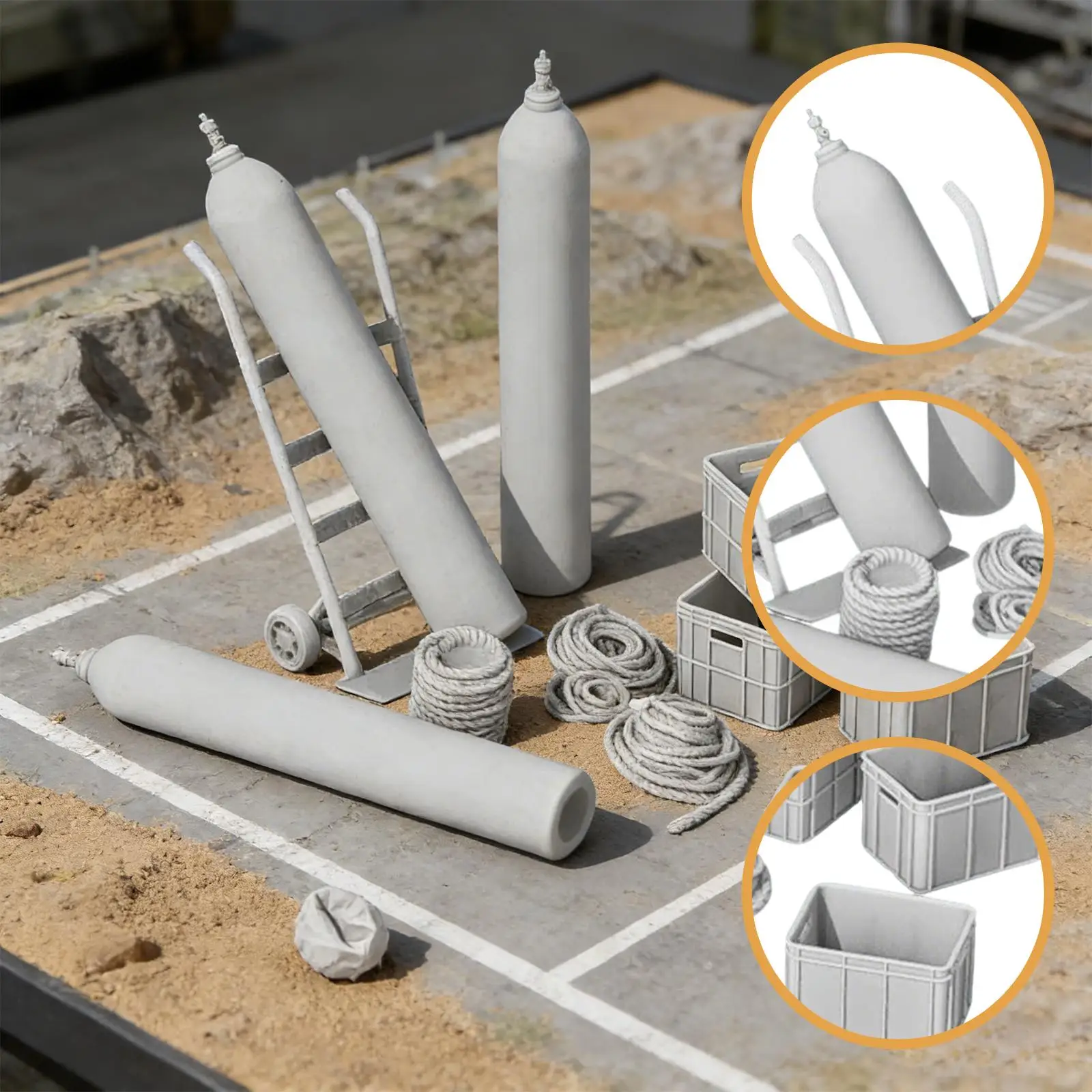 Accesorios para dioramas y casas de muñecas industriales - imagen 5