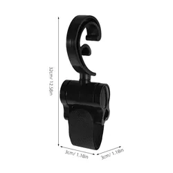 Ganchos giratorios de cochecito con clips para colgar bolsas